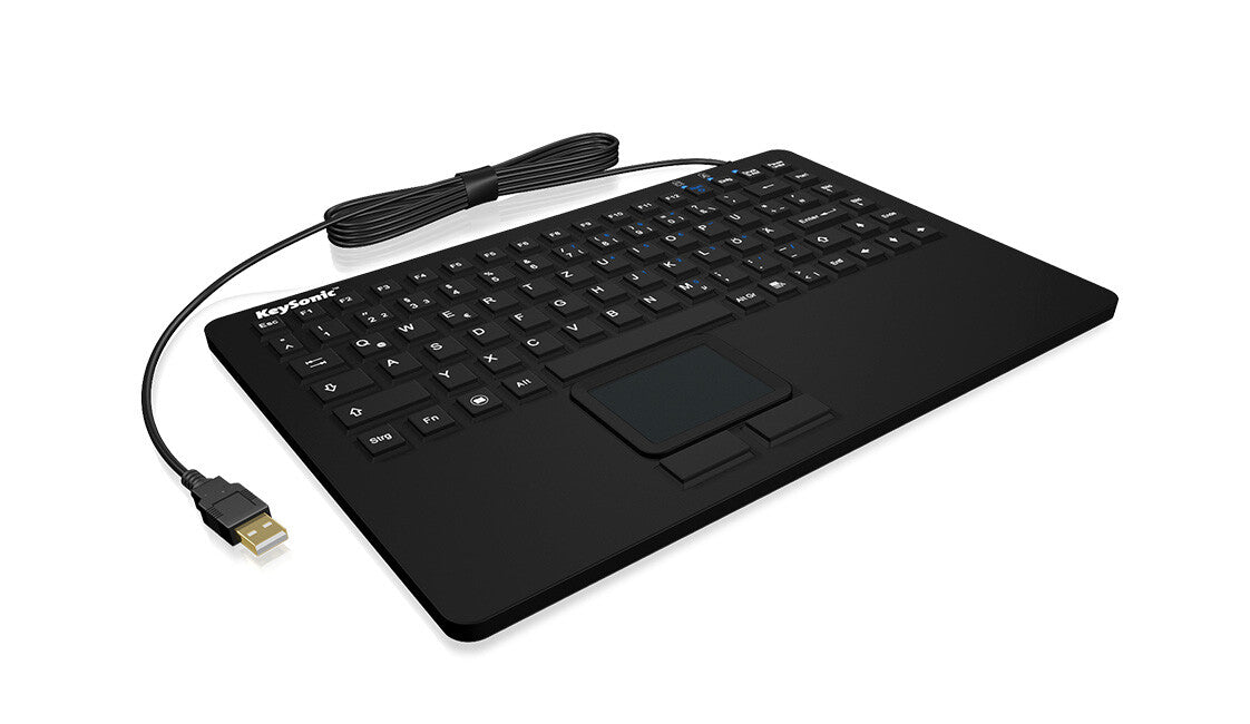 KeySonic KSK-5230 IN (CH) keyboard Office USB QWERTZ Swiss Black