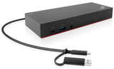 Lenovo 40AF0135EU dockingstation Ledningsført Sort