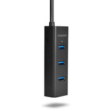 Axagon HUE-S2BL interface hub USB 3.2 Gen 1 (3.1 Gen 1) Type-A 5000 Mbit/s Sort