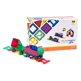 Magnetiske fliser 3D Train Playmags 153 - 50 stykker sæt