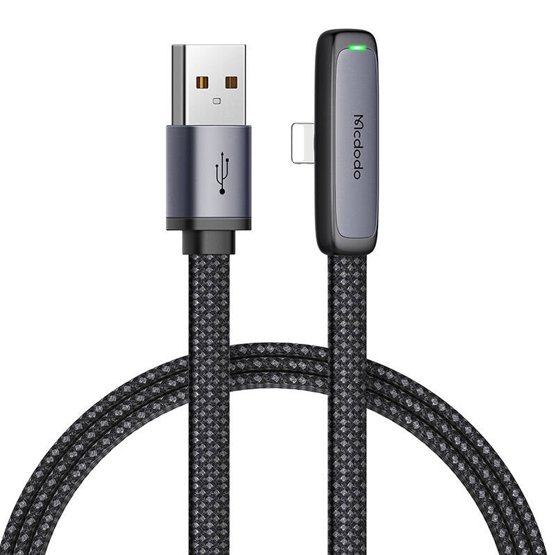 Mcdodo CA-2791 USB til lynvinkelkabel, 1,8 m (sort)
