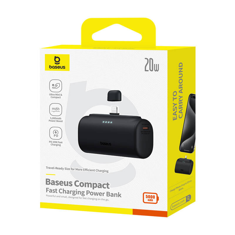 Powerbank OS-Baseus Compact IP 5000mAh 20W (sort)