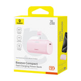 Powerbank OS-Baseus Compact IP 5000mAh 20W (rosa)