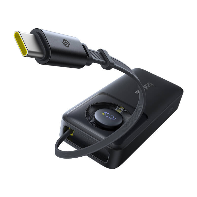 Powerbank Baseus OS Free2Pull 10000mAh 30W + kabel (sort)