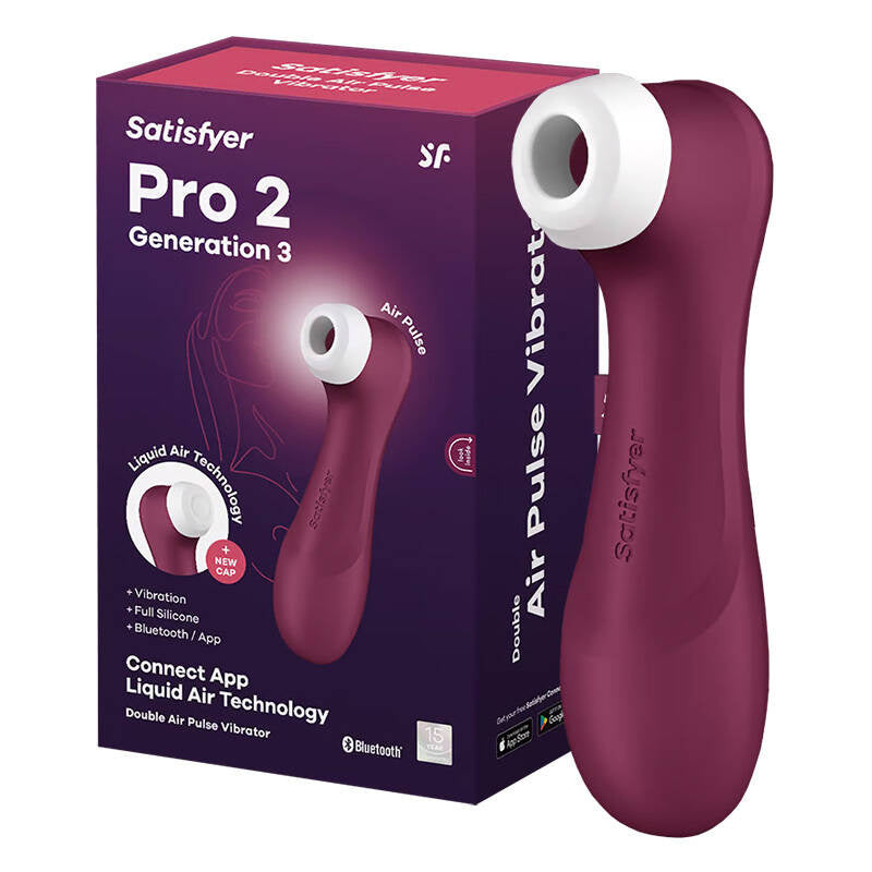 Klitorimasseur med app Satisfyer Pro 2 Generation 3 (rød)
