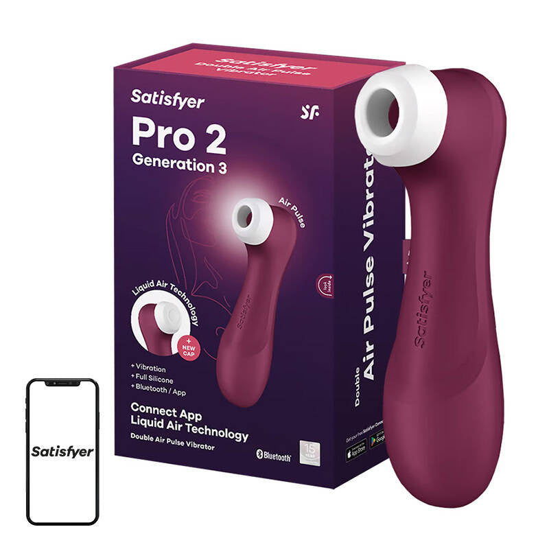 Klitorimasseur med app Satisfyer Pro 2 Generation 3 (rød)