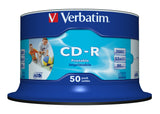 Verbatim CD-R AZO Wide Inkjet Printable no ID 700 MB 52x 50 stk