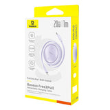 USB-kabel Baseus Free2Pull USB-C til iP 20W 1m (lila)