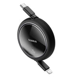 USB-kabel Baseus Free2Pull USB-C til iP 20W 1m (sort)