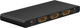 HDMI Splitter 1 to 2 (4K @ 60 Hz) - splits 1x HDMI input signal into 2x HDMI output
