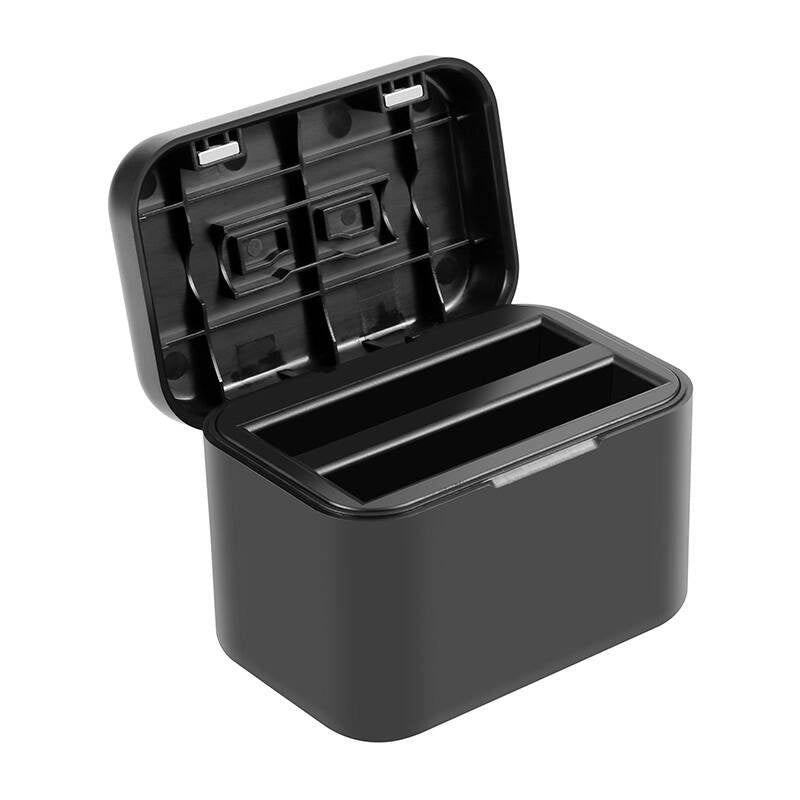 Opladningskasse til batterier og hukommelseskort PULUZ til Insta360 X4 (sort)