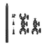 PULUZ-motorcykel-/cykelstativ med en enkelt klemme og selfie-stick 150 cm