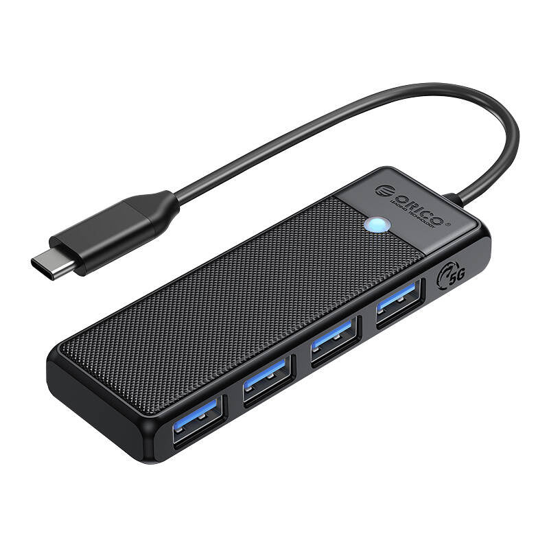 Orico Hub 4in1 USB A3.0x4 (sort)