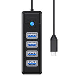 Orico HUB USB-C til 4x USB 3.0