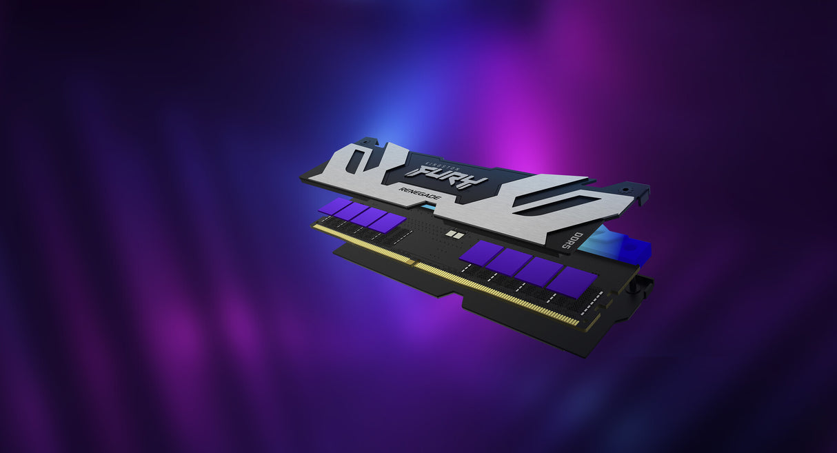 Kingston Technology FURY 32 GB 6400 MT/s DDR5 CL32 DIMM (sæt med 2) Renegade RGB
