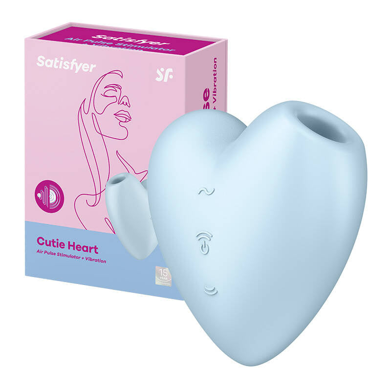 Clitorimasseur Satisfyer Cutie Heart (blå)