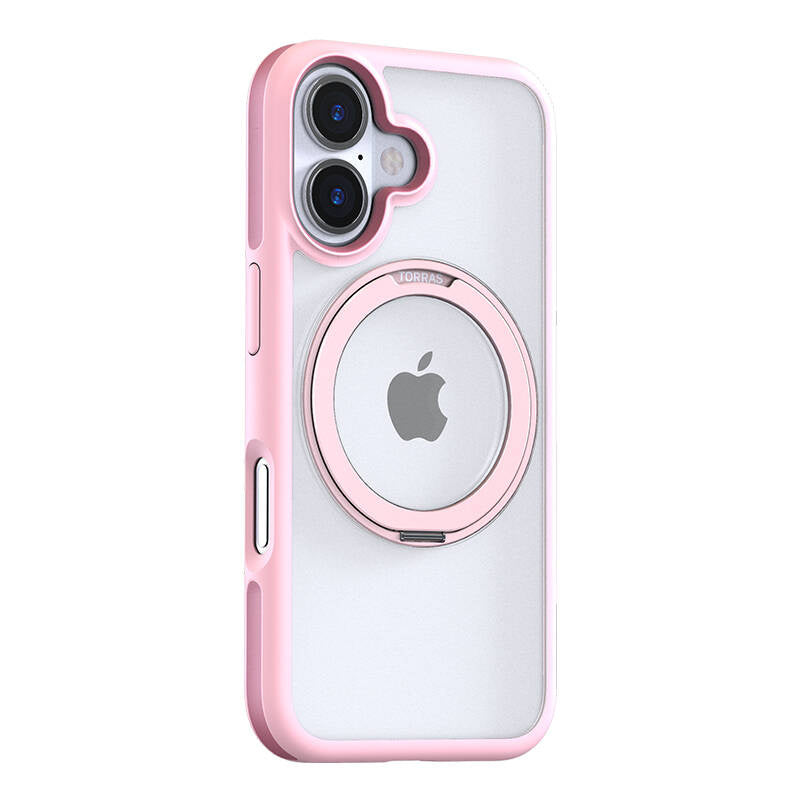 Torras Ostand R Fusion Case til iPhone 16 (Pink)