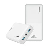 Rivacase VA2572 Lithium polymer (LiPo) 20000 mAh Hvid