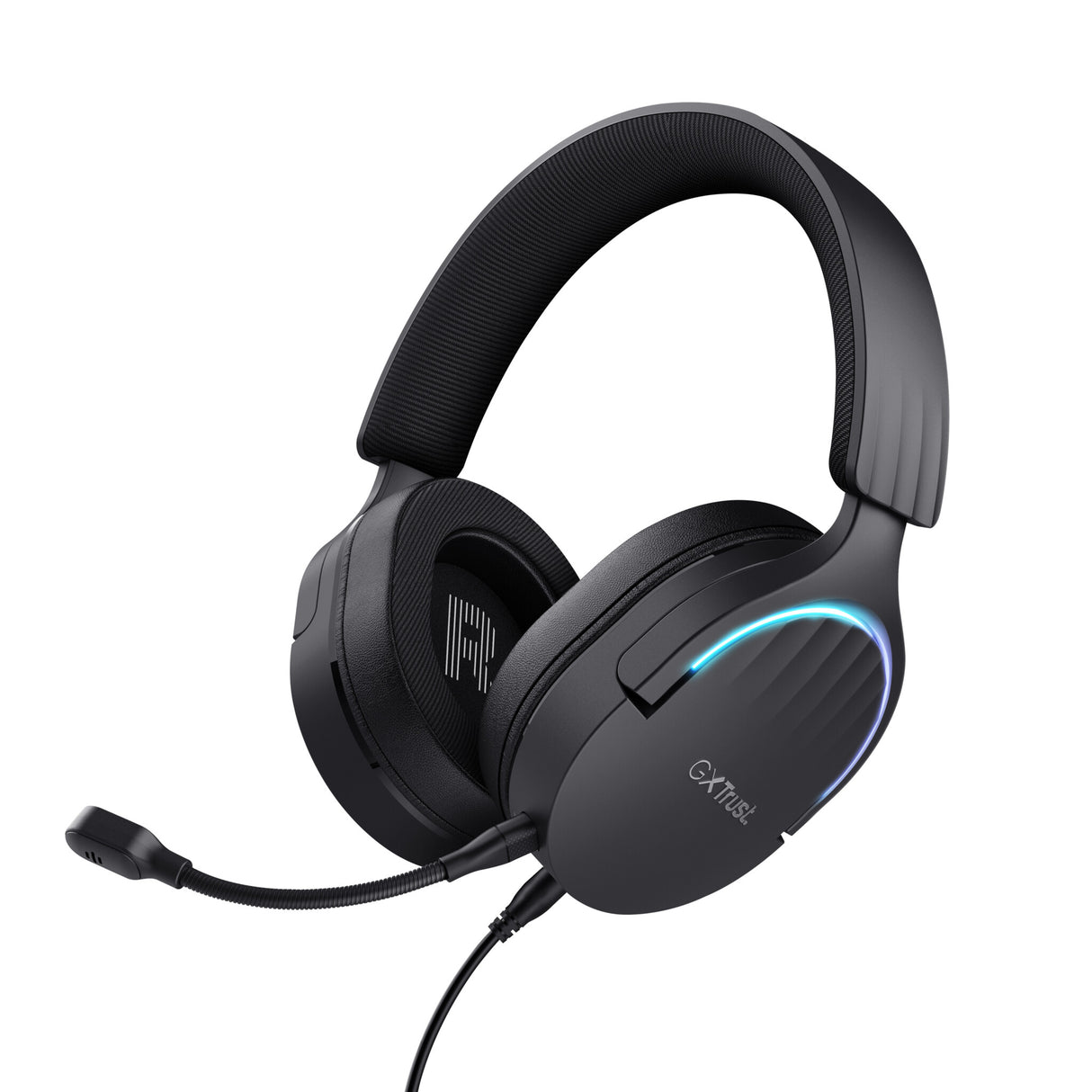 Trust GXT 490 FAYZO Headset Ledningsført Spil USB Type-A Sort