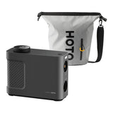 Bærbar kompressor, pumpe HOTO QWCQB002 (3x 2500 mAh, 150 PSI, 350 L, 12 V)