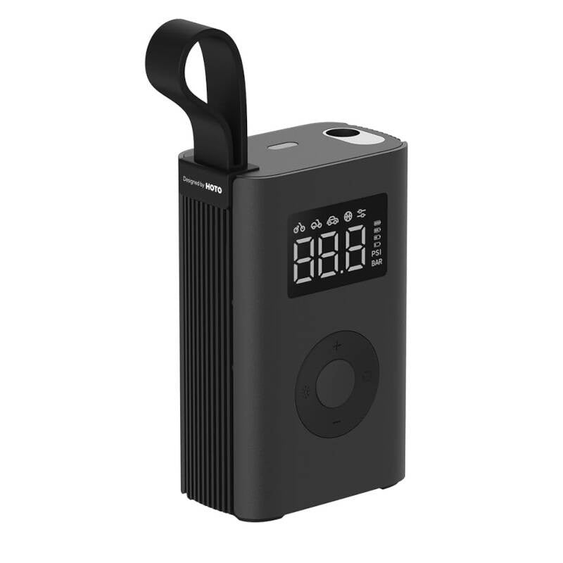 Bærbar kompressor, elektrisk pumpe HOTO QWCQA001 (10,3 bar, 150 PSI, 2000mAh)