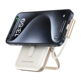 Choetech B735 magnetisk powerbank 10000mAh 20W PD + USB-C kabel (hvid)