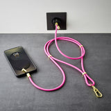 Intenso Handykette als Lade- + Datenkabel USB-C bis 1,65m neon pink USB-kabel USB C Lyserød