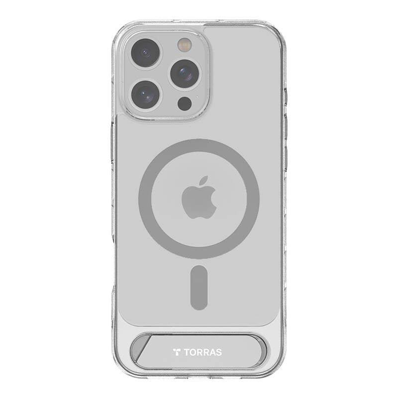 Torras Pstand Series Case til iPhone 16 Pro (klart)