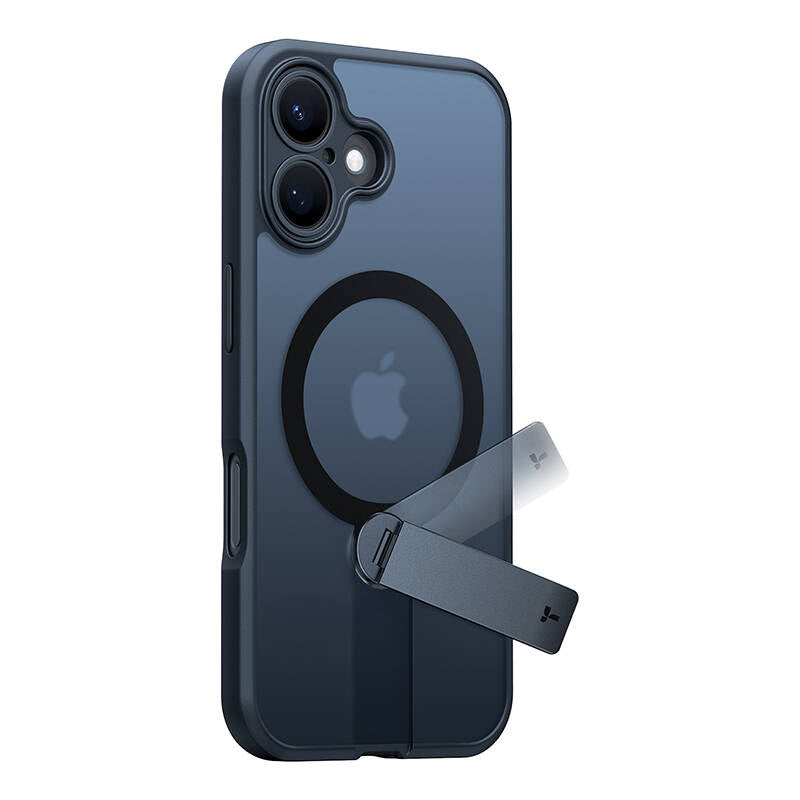 Torras Pstand Spin Case til iPhone 16 (Sort)