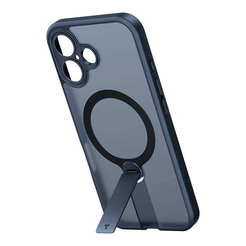Torras Pstand Spin Case til iPhone 16 (Sort)