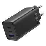 Vention FEDB0-EU 2xUSB-C 1xUSB-A 65W/30W/30W GaN netværksoplader (sort)