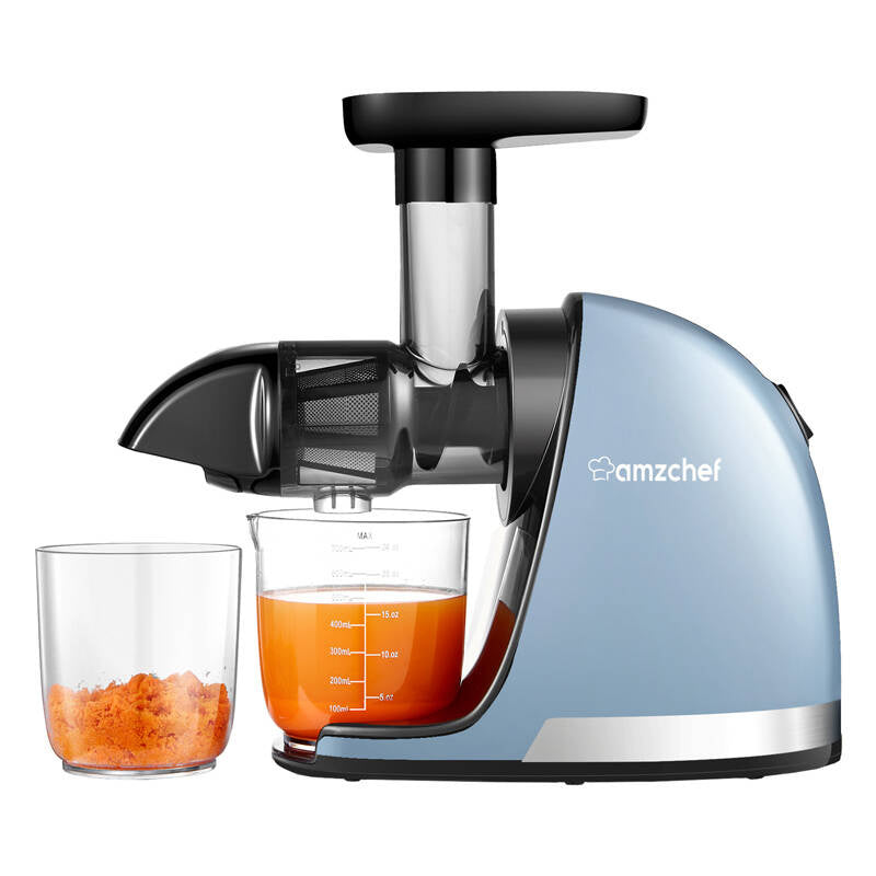 AMZCHEF 1501-BU-SM slow speed juicer (blå)