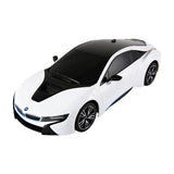 RASTAR R/C 1:18 BMW i8 fjernbetjeningsbil (hvid)
