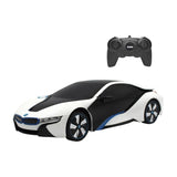 RASTAR R/C 1:24 BMW i8 fjernstyret bil- UV-følsom (hvid og gul)
