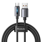 Mcdodo CA-5180 USB-A til USB-C kabel, 1,2 m (sort)
