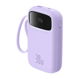 Baseus QPow 2 10000mAh 30W 2xUSB-C powerbank (lila)