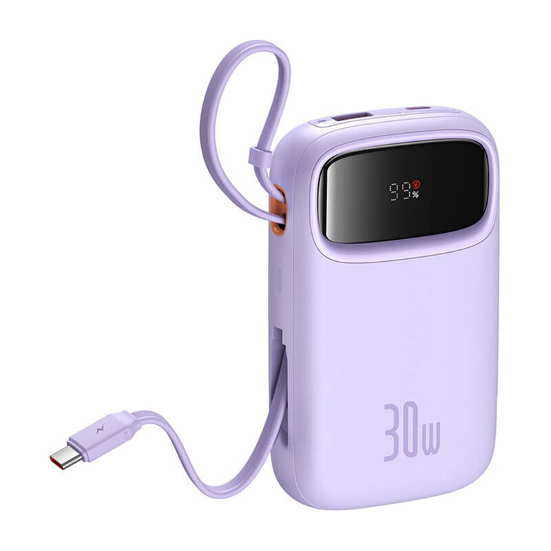 Baseus QPow 2 10000mAh 30W 2xUSB-C powerbank (lila)