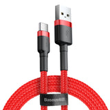 Baseus Cafule USB-A / USB-C QC 3.0 3A Cable 0.5 m - Red