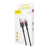 Baseus Cafule USB-A / USB-C QC 3.0 3A Cable 0.5 m - Black and Red