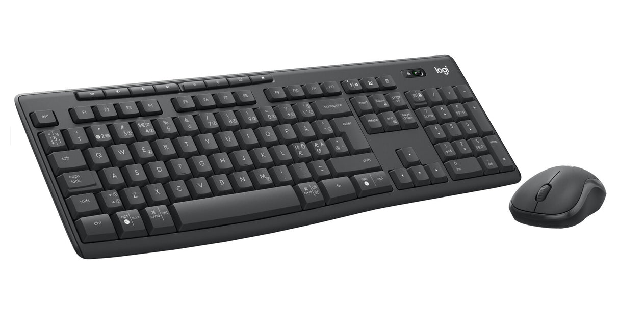 Logitech MK370 Combo for Business tastatur Mus inkluderet Kontor Bluetooth QWERTY Nordisk Grafit