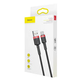 Baseus Cafule Cable Durable Nylon Cable USB / USB-C QC3.0 2A 2M Black and Red (CATKLF-C91)