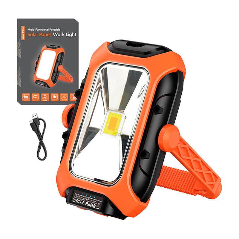 Værkstedslampe med solpanel Superfire GM05 - 500 lm, powerbank.