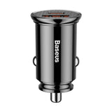 Baseus Circular PPS smart biloplader med USB Quick Charge 4.0 QC 4.0 og USB-C PD 3.0 SCP-porte sort (CCALL-YS01)