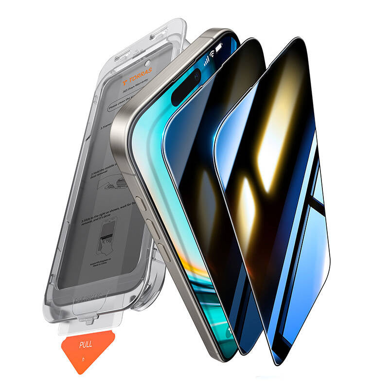 Torras Installer Master Privacy Glass til iPhone 16
