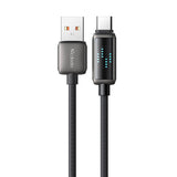 Mcdodo CA-2350 USB-A til USB-C kabel, 6A, LED-skærm, 1,2 m
