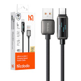 Mcdodo CA-2350 USB-A til USB-C kabel, 6A, LED-skærm, 1,2 m