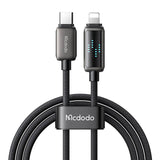 Mcdodo CA-2630 USB-C til Lightning kabel, 36W, LED-skærm, 1.2m