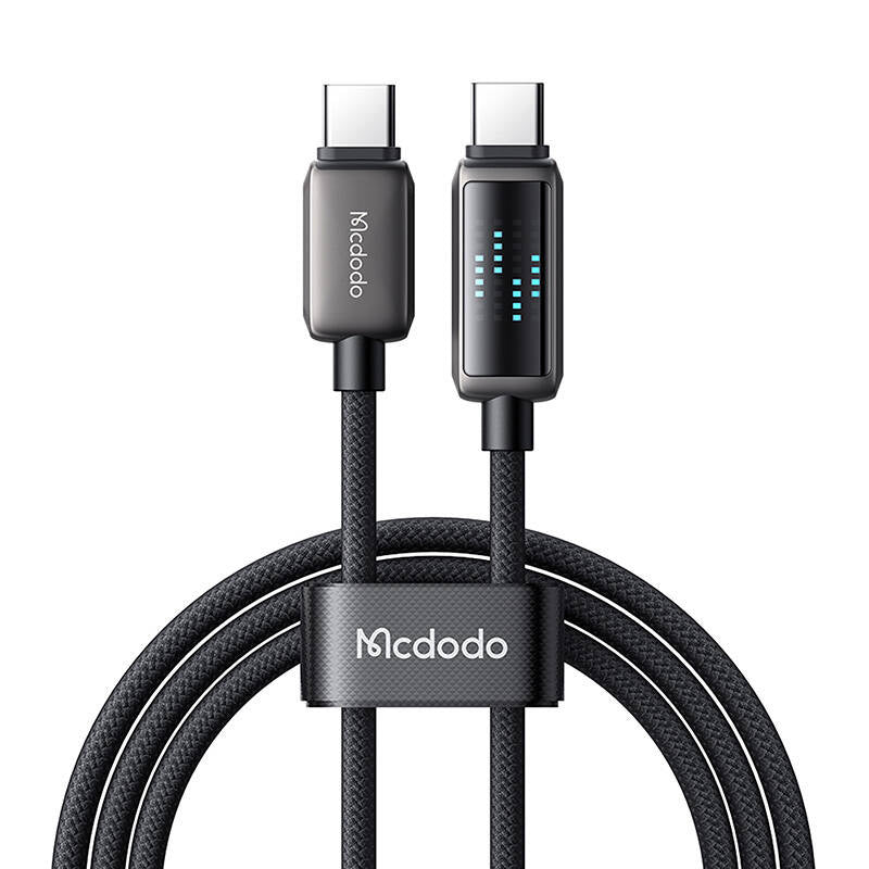 Mcdodo CA-4250 USB-C til USB-C kabel, 100W, LED-skærm, 1,2m
