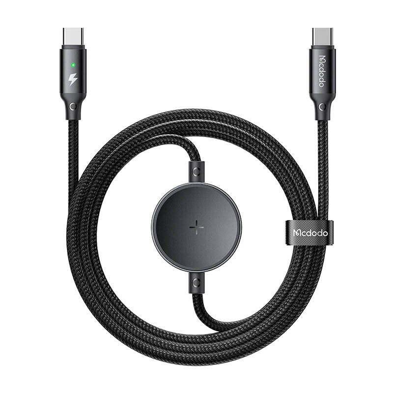Mcdodo CA-4170 2-i-1 USB-C kabel + Samsung Watch trådløs oplader, 60W, 1,5m
