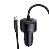 Mcdodo CC-0370 biloplader, USB-C, Lightning, 120W, indtrækbare kabler
